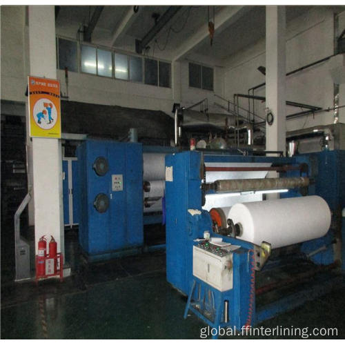 China 100% Polyester Hot Fuse Nonwoven Interlining Fabric Manufactory